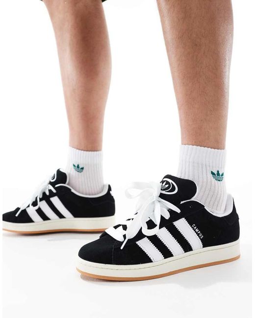 Adidas Originals Blue Campus 00's Gum Sole Trainers