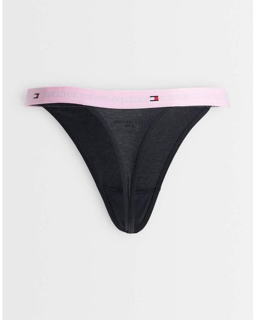 Tommy Hilfiger Multicolor Essential Cotton 3 Pack Tanga Lingerie Thongs