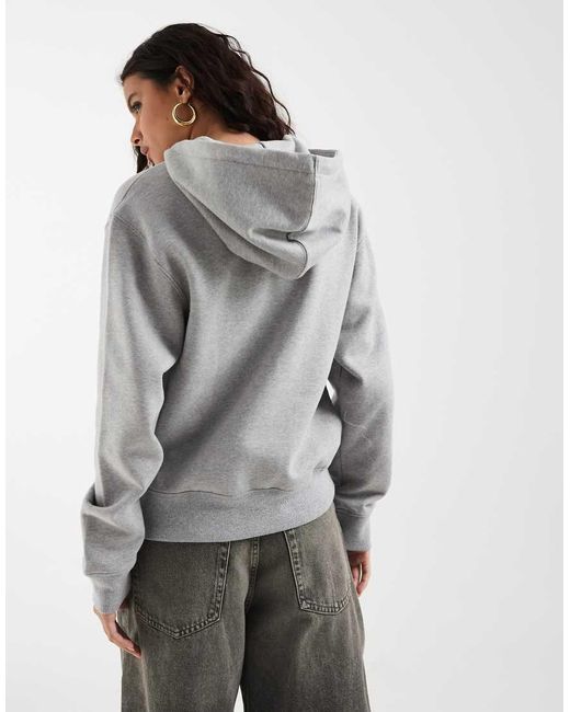 Adidas Originals Gray Essential Full Zip Hoodie