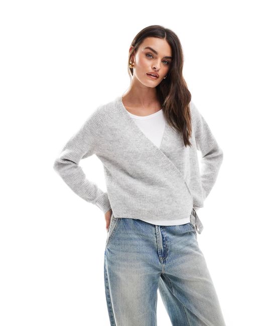 Vero Moda White Wrap Cardigan