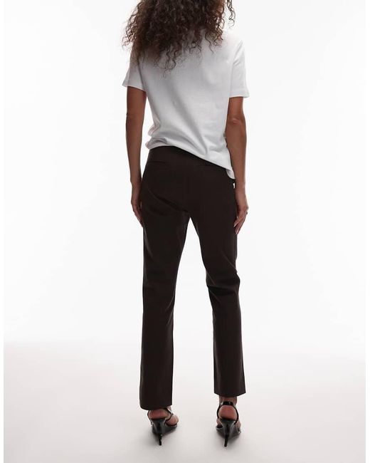 ARKET White Stretch Slim Leg Trousers With Front Seam Detail