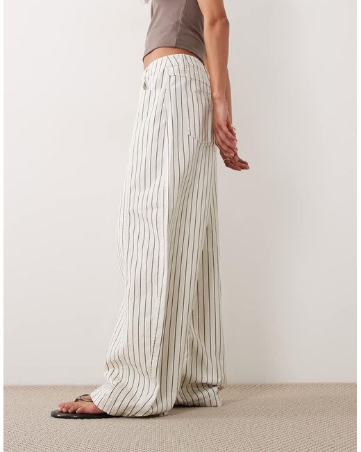 ASOS Natural Barrel Pants