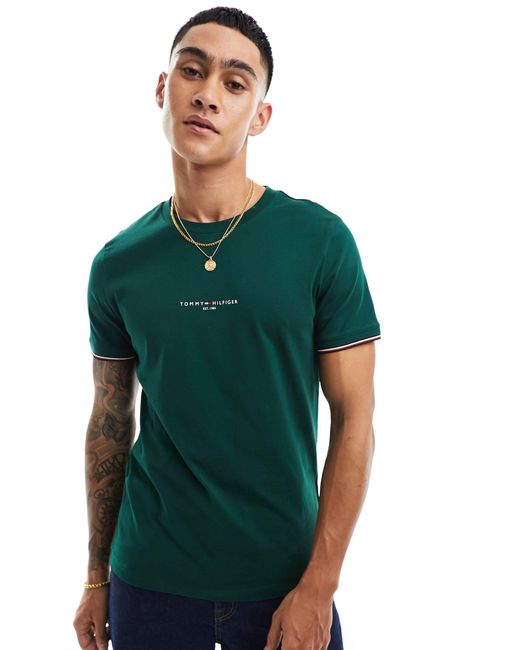 Tommy Hilfiger – t-shirt in Green für Herren