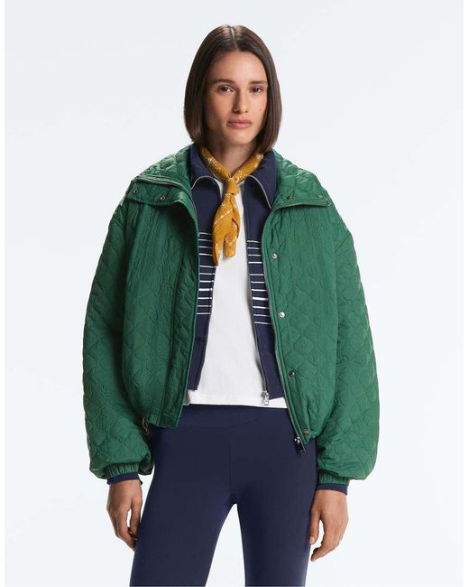 Oysho Green Short Fellex® Aerogel Padded Jacket