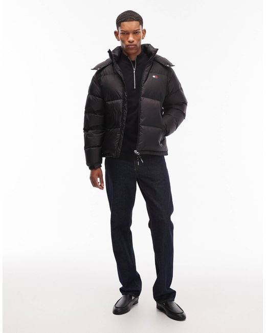 Tommy Hilfiger – alaska – daunen-steppjacke in Black für Herren