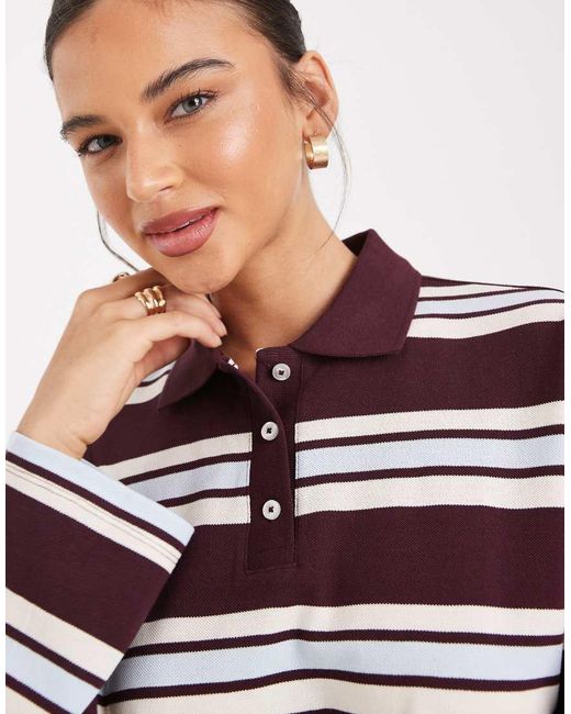 Vero Moda Red Rugby Polo