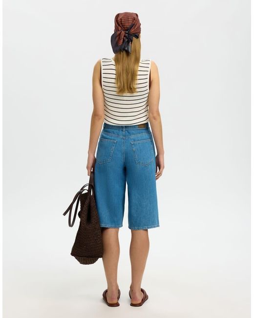 SELECTED Blue Tank Top