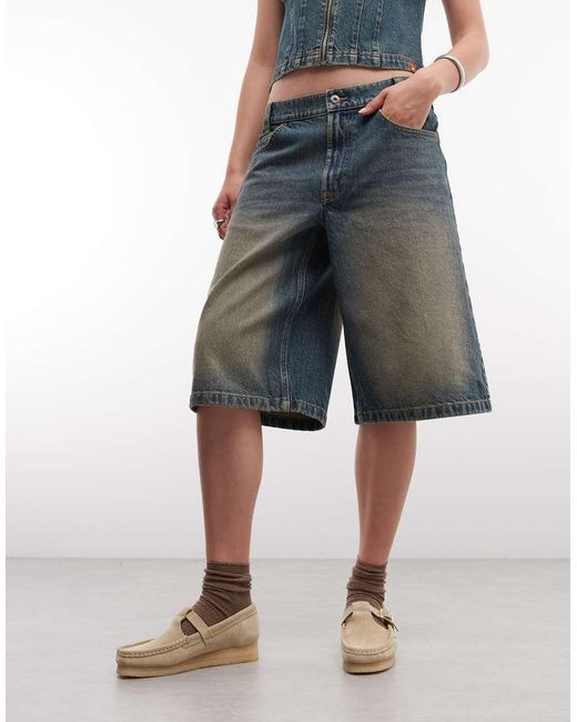 Collusion Blue Skater Jort