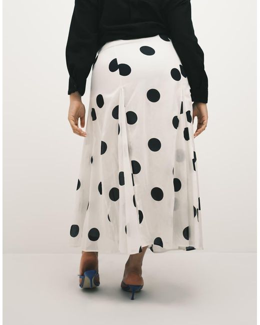 ASOS Multicolor Asos Design Curve Cotton Godet Maxi Skirt