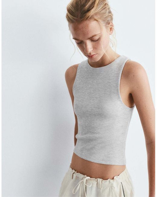 Pull&Bear White – tanktop