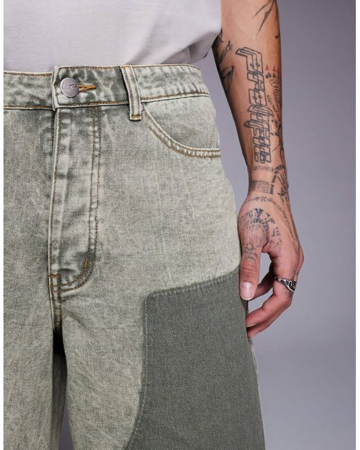 Liquor N Poker – carpenter-jeans-shorts in Gray für Herren