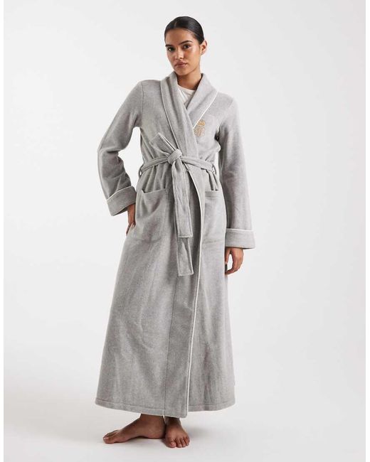 Ralph Lauren Gray Shawl Collar Robe