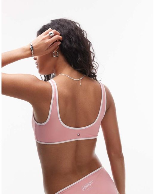 Brassière Del Bikini Confetto di Tommy Hilfiger in Pink