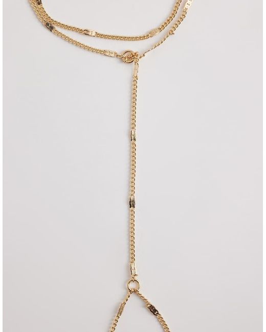 ASOS White Fine Hand Chain