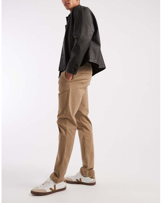 Threadbare Black Loose Fit Chino Trousers for men