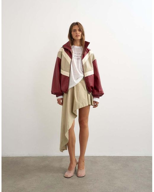 TOPSHOP White Sheer Slubby Graphic 'nyc' Long Sleeve Top