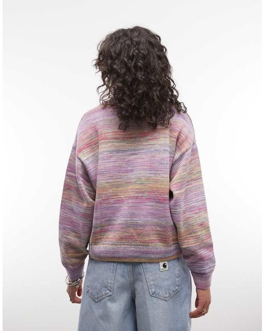 Carhartt Purple Keenan Knitted Jumper