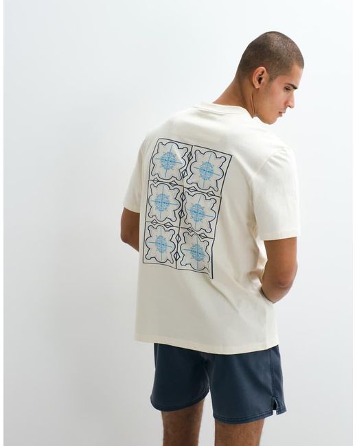 Threadbare White Back Print T-shirt for men