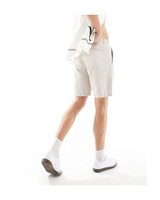SELECTED – hemd aus leinenmix in White für Herren