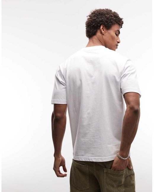 Parlez White Short Sleeve Yalaha Logo T-shirt for men