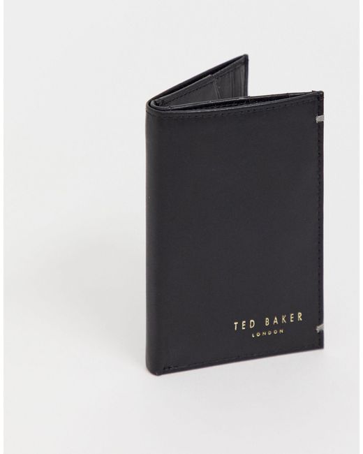 Zacks - portefeuille en cuir à deux volets Ted Baker pour homme en coloris Black
