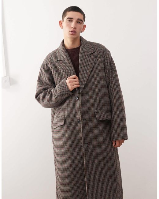 Weekday Black Wool Blend Coat for men