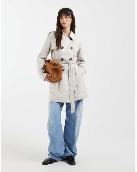ONLY White Trench Coat