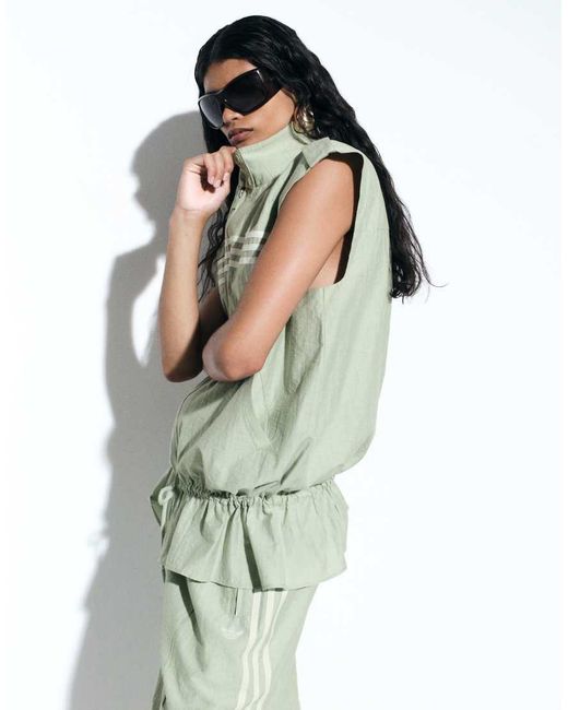 adidas Originals x ASOS Green Sleeveless Track Jacket