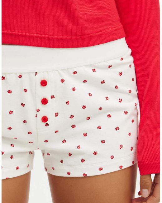Cotton On Red Peached Jersey Boyshort