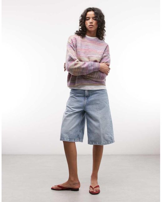 Carhartt Purple Keenan Knitted Jumper