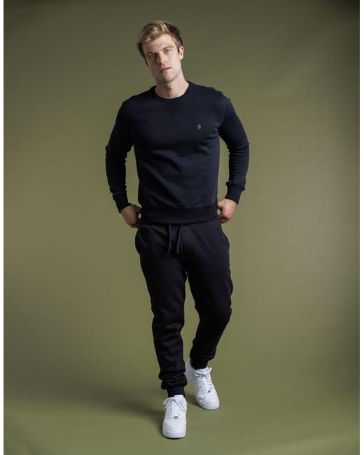 French Connection Green Cotton Blend Crew Neck Sweatshirt for men