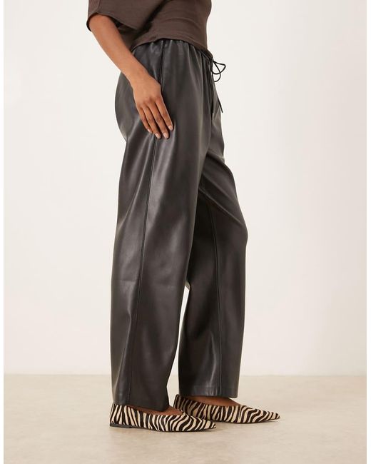 ASOS Gray Lari Premium Pointed Ballets