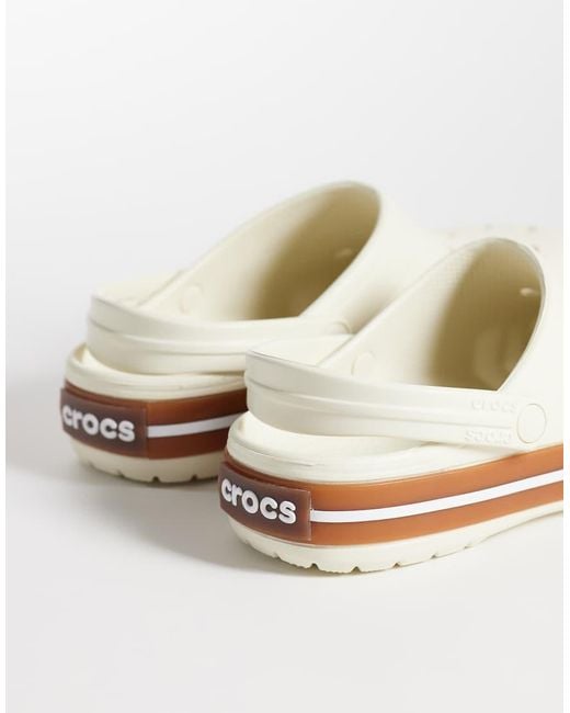 CROCSTM White Crocband Clogs