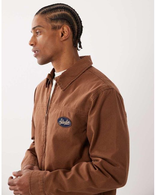 Cotton On Brown Garage Jacket