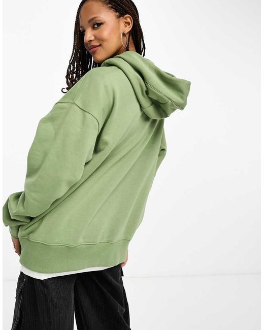 Sudadera Verde Oliva Extragrande Con Capucha De Felpa De Nike de color Verde Lyst