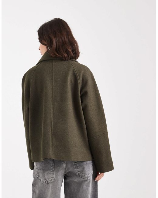 ASOS Gray Formal Pocket Detail Harrington Coat