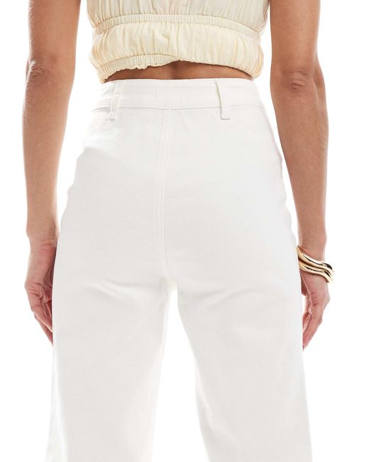Miss Selfridge White – denim-schlagjeans im 70er-stil