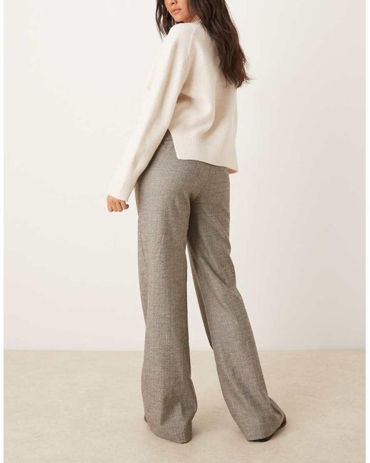 ASOS Natural Tailored Snatch Flare Trousers