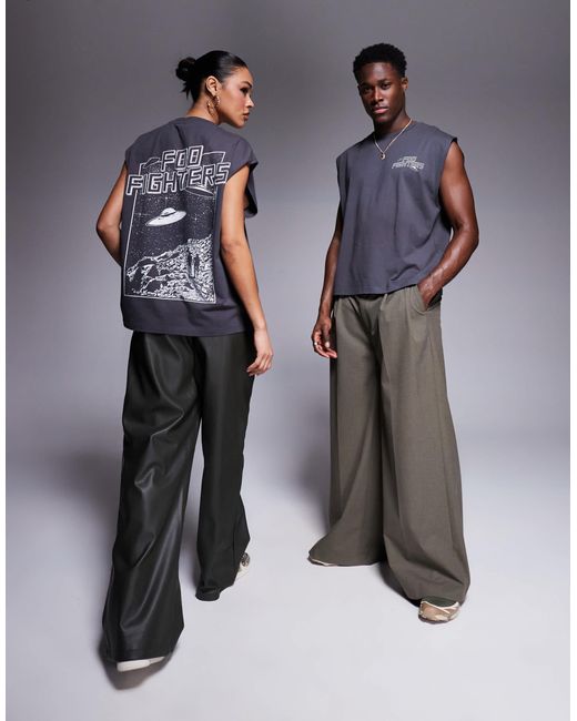 ASOS Gray – lizenziertes, kastiges unisex-trägertop