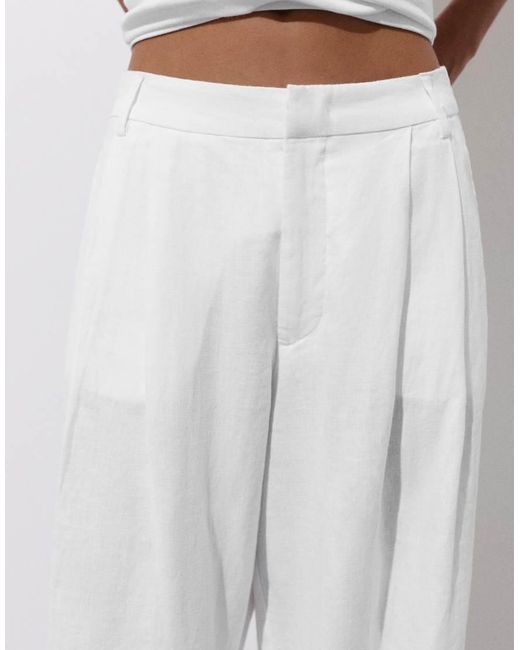Pantaloni di Pull&Bear in White