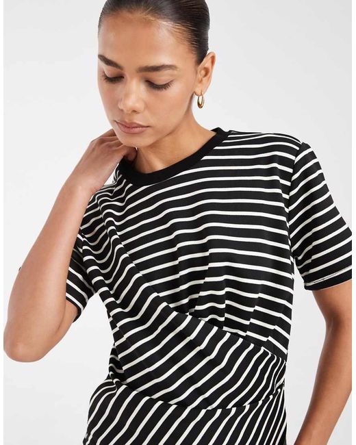 Vero Moda Gray Ruched Detail T-shirt