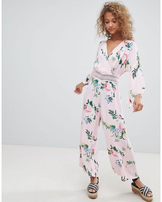 lace insert jumpsuit