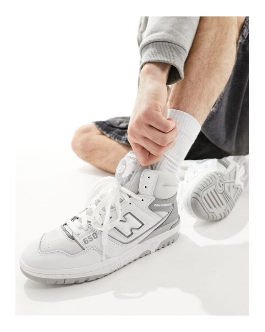 Zapatillas en y gris 650 New Balance de hombre de color White