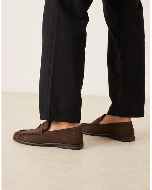 ASOS Black Penny Loafers for men