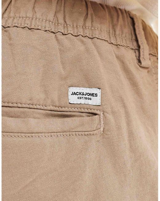 Jack & Jones Natural Linen Mix Short for men