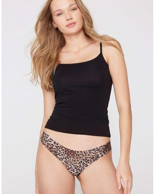 Tezenis Natural Laser-Cut Microfibre Brazilian Briefs
