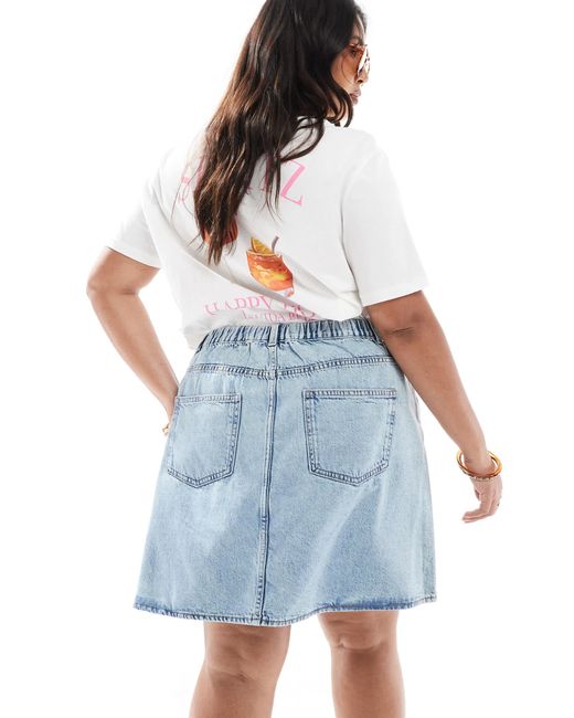 ONLY Blue – kurzer a-linien-jeansrock