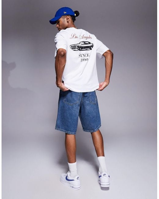 ADPT – oversize-t-shirt in Blue für Herren