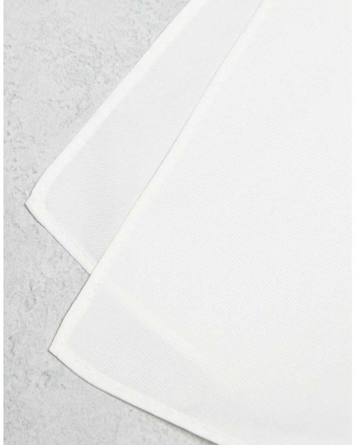 ASOS White Pocket Square for men