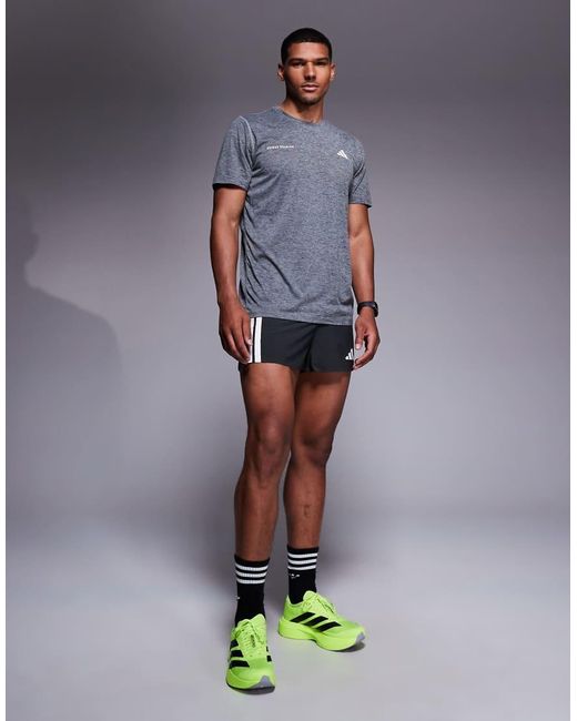 Adidas Originals Blue Adidas Running Own The Run T-shirt for men